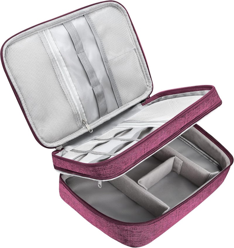 CILLA Electronics Organizer Travel, Travel Cord Organizer Case, Compact Electronics Accessories Bag for Cable, Cord, Charger, Phone - Image 1